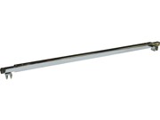 Bracing Bar - Glass to Glass - Square Profile with Brackets At End - Polished Chrome